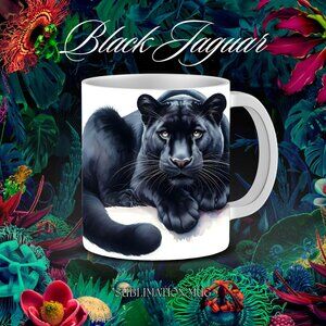 Black Jaguar Sublimation Mug